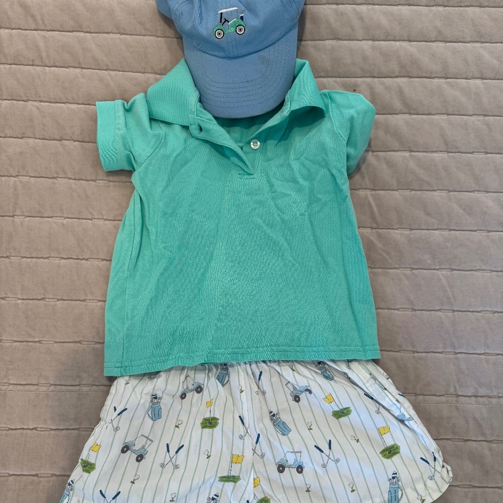 Grace & James golf set with hat